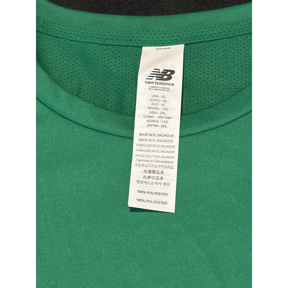 New Balance Mens XL Green NB Dry Brighton Jersey Athletic Performance Shirt NWT - Picture 5 of 7